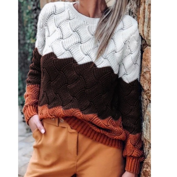 Gorgeous Color Block Sweater - Picture 6 of 8